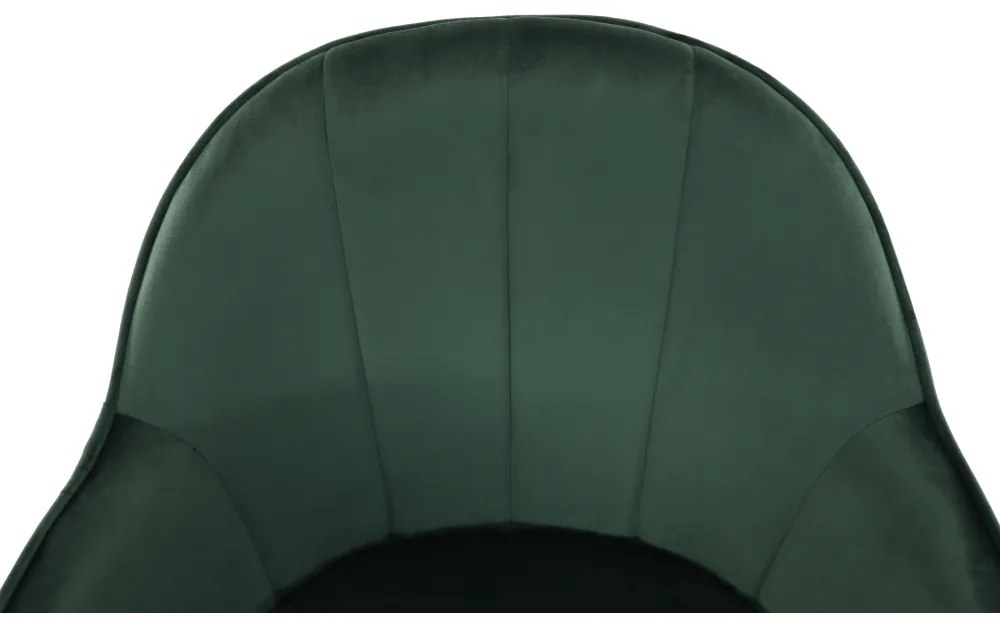 Fotoliu de birou, verde material Velvet /auriu, EROL