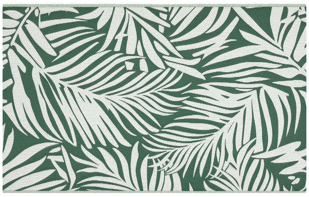 Outsunny Covor de Exterior pentru Balcon și Terasă, Rezistent la Raze UV, 152x243 cm, Verde și Alb | Aosom Romania