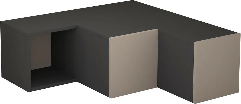 Măsuță TV Compact Light Mocha și Antracit