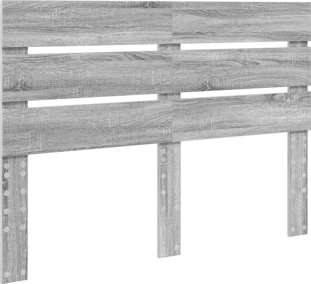 vidaXL Tăblie cap Gri Sonoma 140 cm Lemn compozit