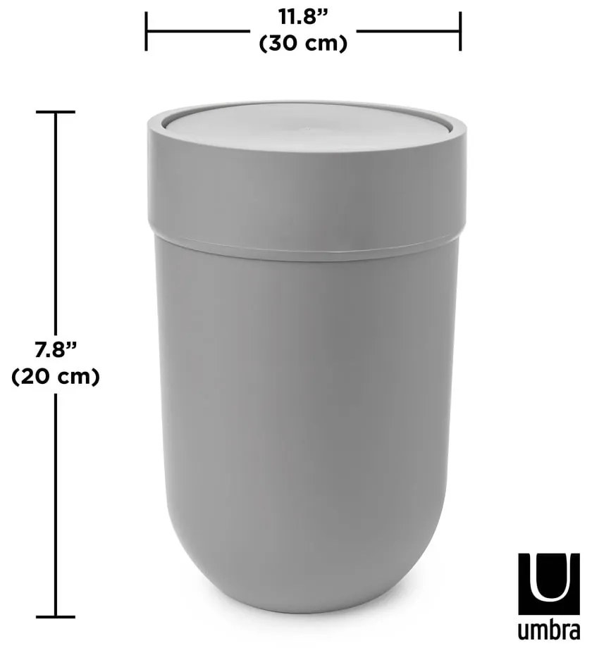 Coș de gunoi din plastic 6 l Touch – Umbra