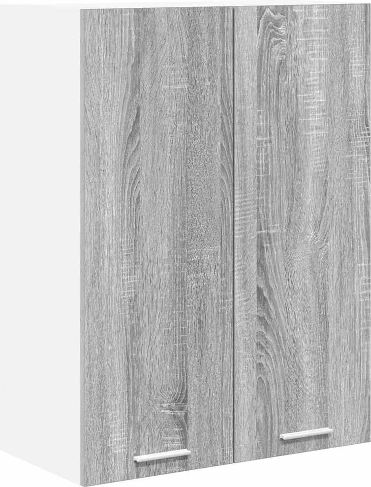 vidaXL Dulap suspendat cu ușă Gri Sonoma 60 x 31 x 80 cm Lemn compozit