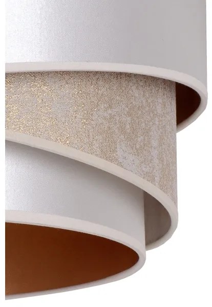 Lustră pe cablu Duolla KOBO 1xE27/15W/230V d. 45 cm argintiu/auriu