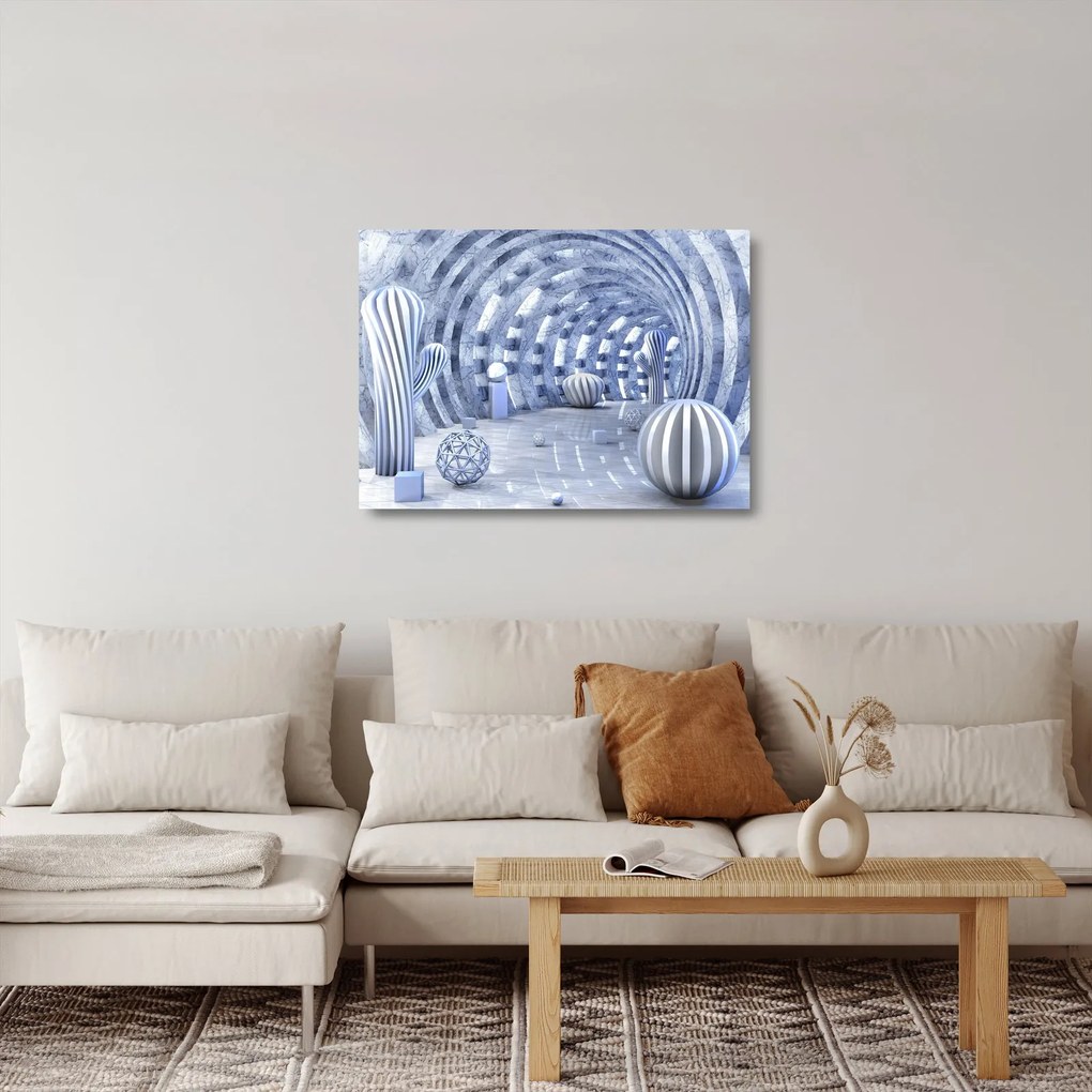 Tablou pe sticlă - 3D Abstract (70x50 cm)