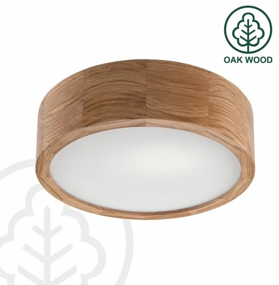 Plafonieră LED Brilagi CARVALHO 1xE27/60W/230V stejar d. 27,5 cm