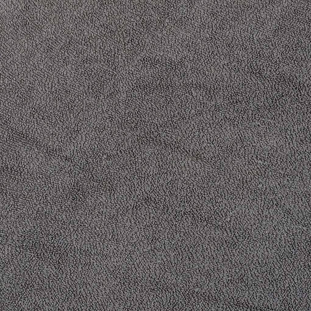 Cearșaf de pat 4Home din frotir, gri închis, 90 x 200 cm