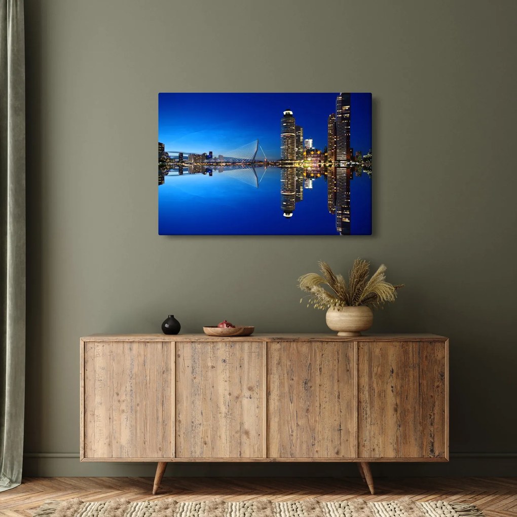 Tablou - Rotterdam nocturn (90x60 cm)