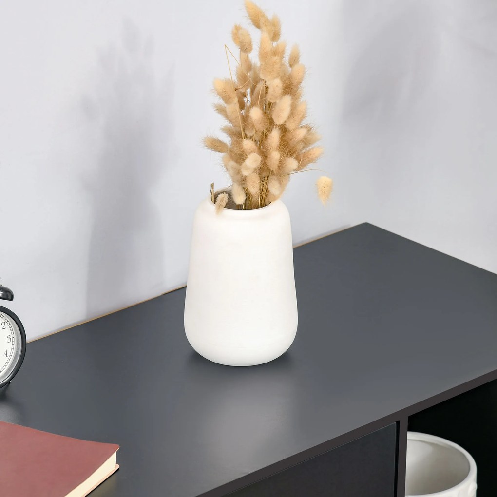 HOMCOM Suport pentru Imprimantă - Căsuță de Organizare de Birou cu Rotile - Dim. 100L x 40l x 71H cm din Lemn Negru | Aosom Romania