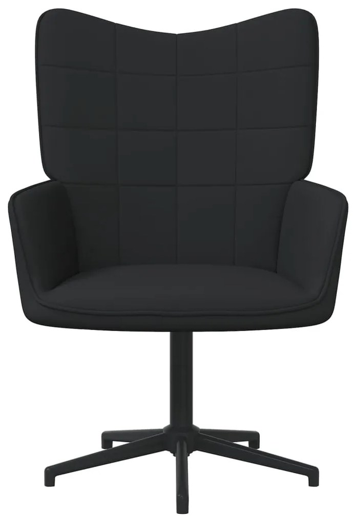 327969 vidaXL Scaun de relaxare, negru, material textil