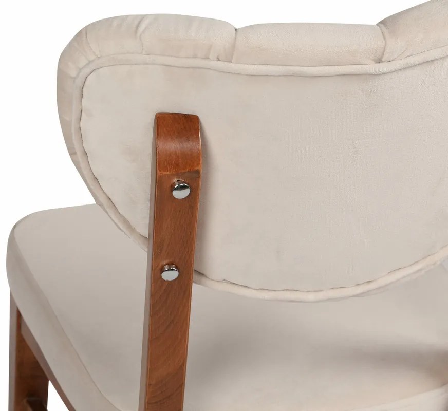 Set de scaune de sufragerie Elma Beige, 2 bucăți