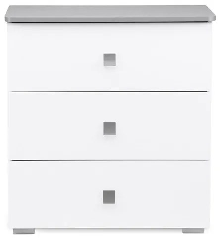 Comodă PABIS 87x83 cm alb/gri