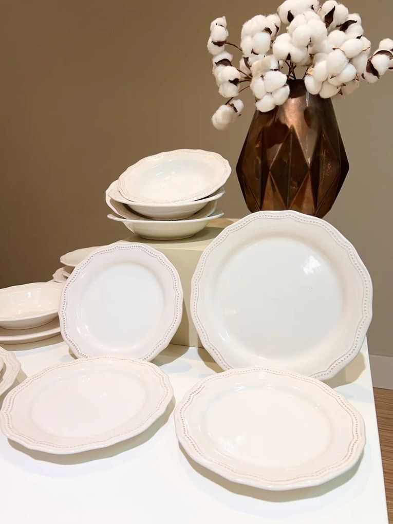 Bol Supa Vintage White 21,5cm - Ceramica Premium