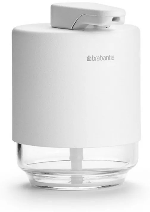 Dozator pentru sapun lichid Brabantia MindSet 1005673, 200 ml, Deschidere larga, Alb