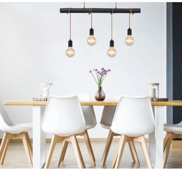 Lustră pe cablu Globo 15459-4H LEO 4xE27/60W/230V