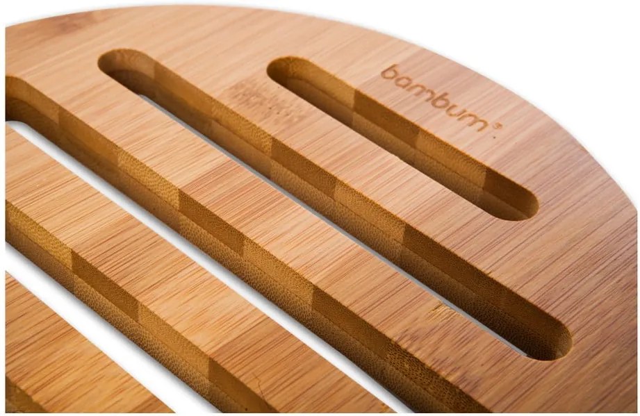 Suport din bambus pentru oalele fierbinți Bambum Valeria, ⌀ 19 cm