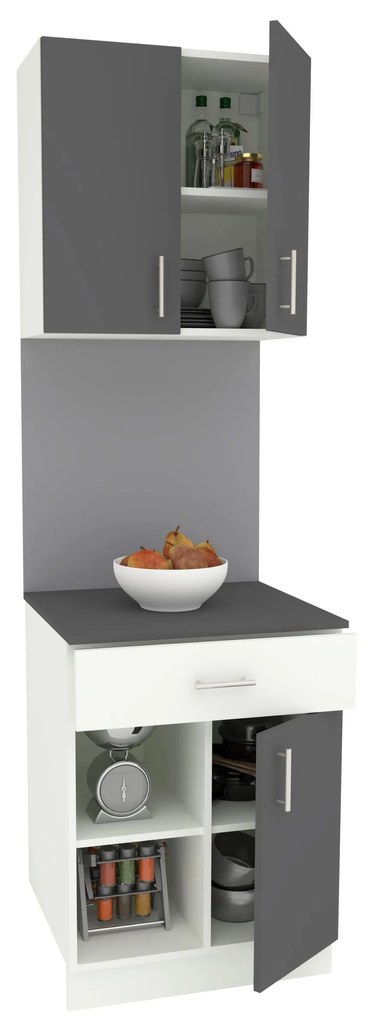 Set Bucatarie Berna, Antracit/Alb, L 60 cm