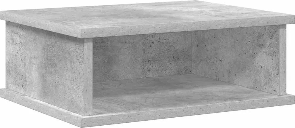vidaXL Noptieră Gri din beton 40 x 31 x 15 cm Lemn compozit