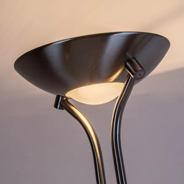 Brilagi - Lampă de podea cu dimmer SCARLETT 1xR7s/230W/230V+1xG9/40W crom mat