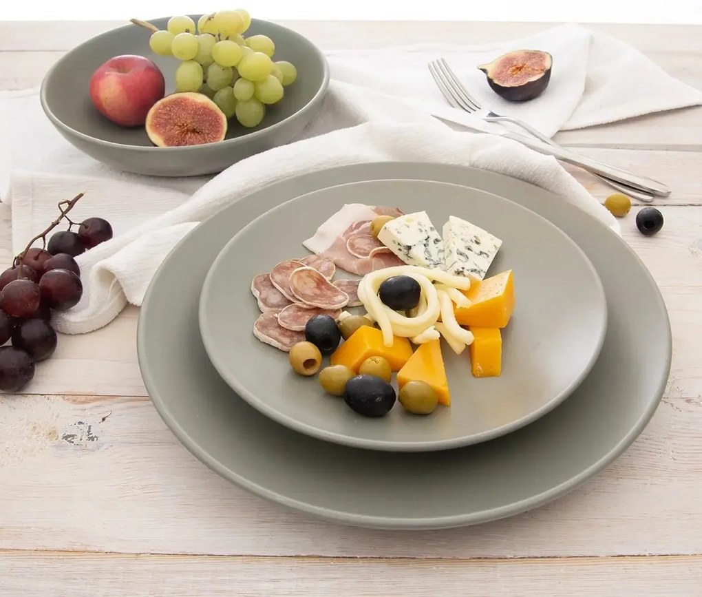 Orion Set de farfurii ceramice Greenish 27 cm, 6bucăți
