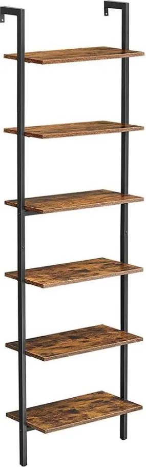 Bibliotecă NAVARO maro/neagră