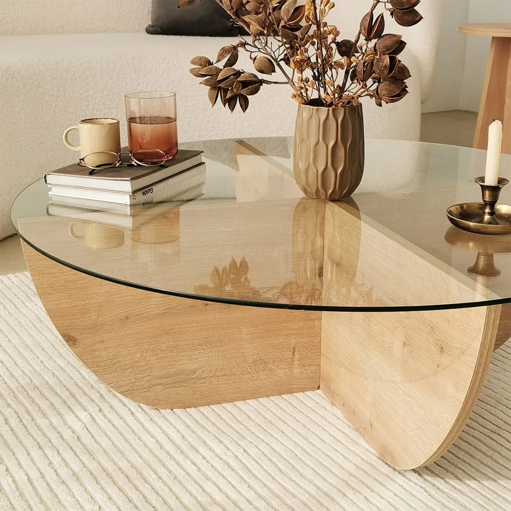 Măsuță de conferință Lily Sapphire Oak