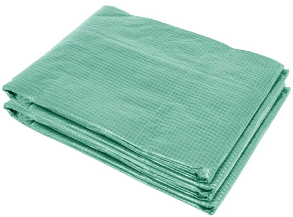 FOLIE solar de grădină, 5x12 m, 60 m², PE armată, rezistentă 180g/m2, cu filtru UV, impermeabila, ferestre rulante, Verde, GH512C,
