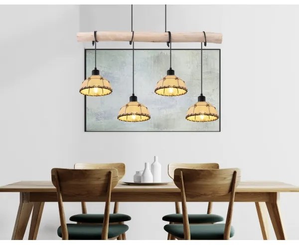 Lustră pe cablu Globo 15442-4H REX 4xE27/60W/230V