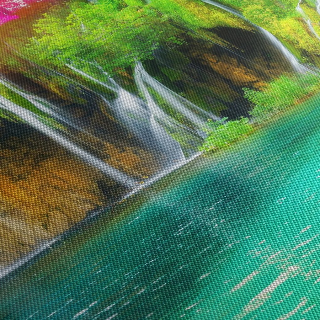Tablou - Cascada, Lacurile Plitvice, Croația (90x60 cm)