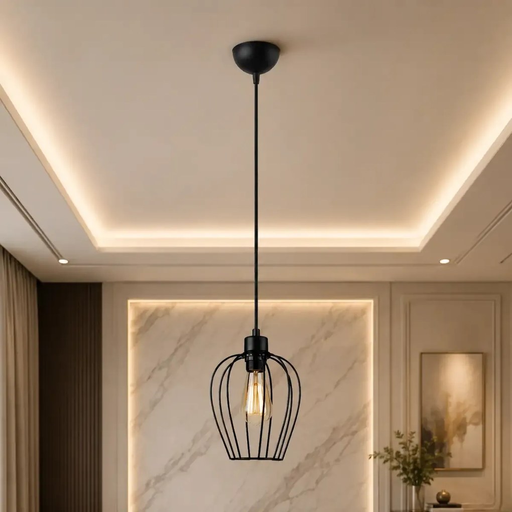 Lustra  negru homs ro11230