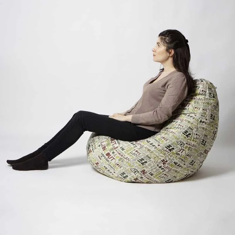 Fotoliu Nirvana Hobbit Pufrelax, Material textil - Lucky Clover