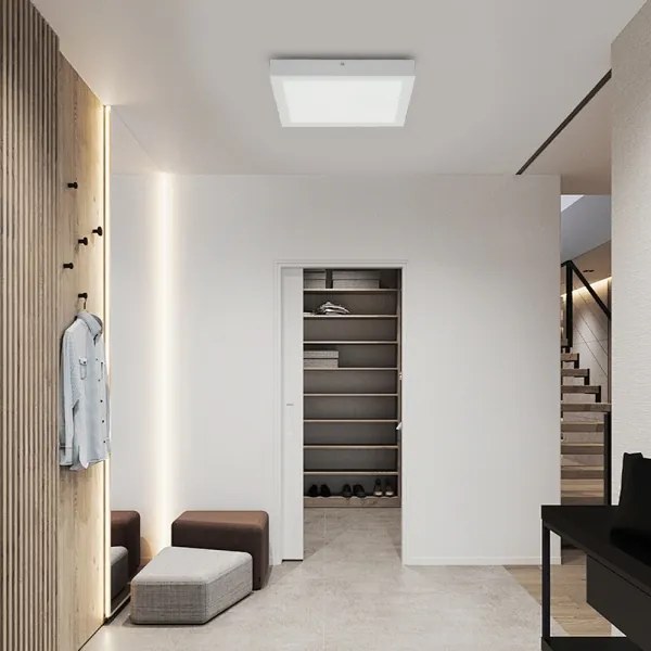 Brilagi-LED Lampă de baie dimabilă FRAME SMART LED/24W/230V IP44 alb + telecomandă