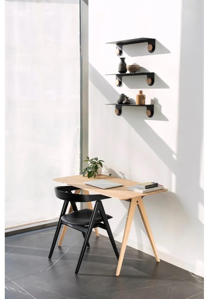 Birou din lemn de stejar 60x120 cm Ava – Gazzda