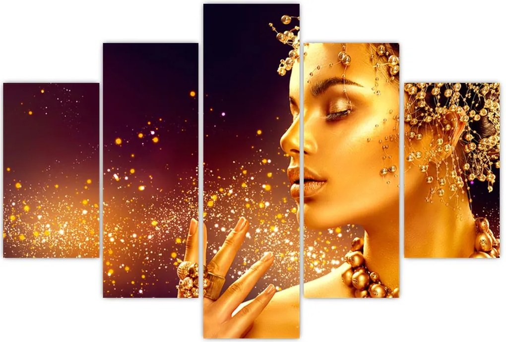 Tablou - Regina de aur (150x105 cm)