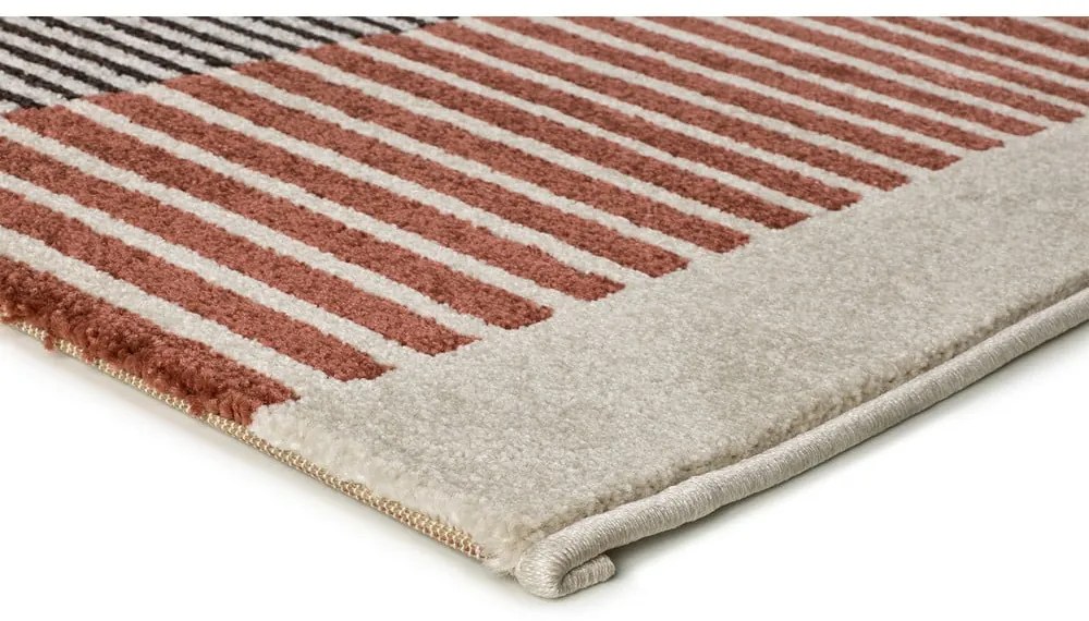 Covor roșu-gri 160x230 cm Gaia – Universal