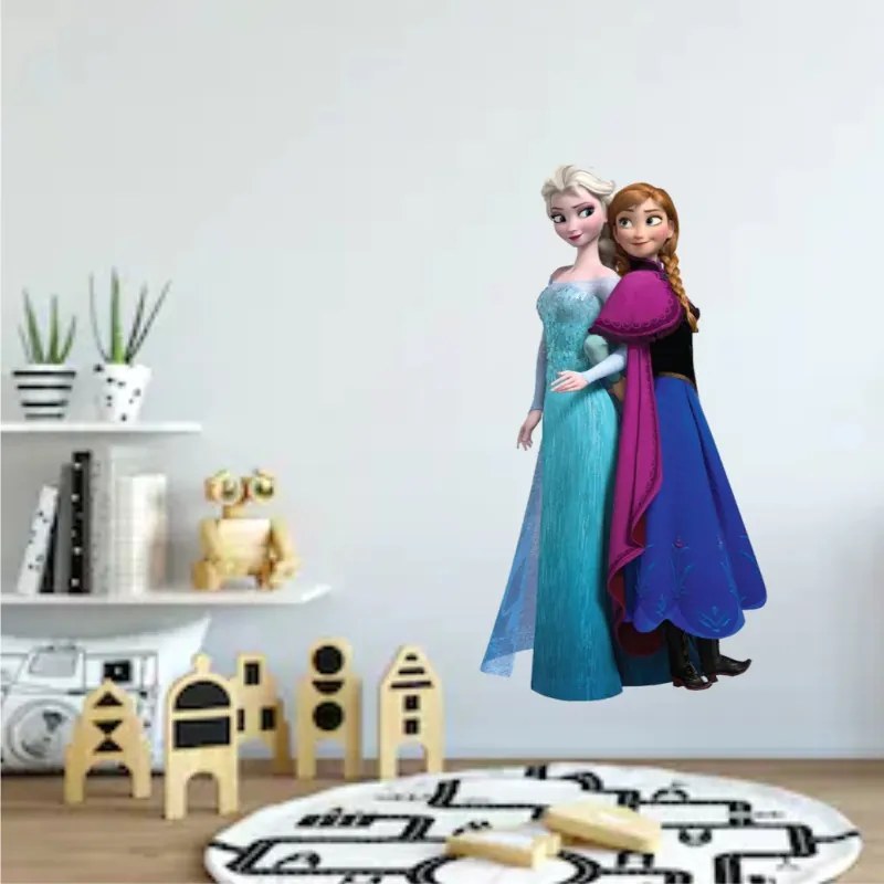 Sticker perete Ana si Elsa Frozen