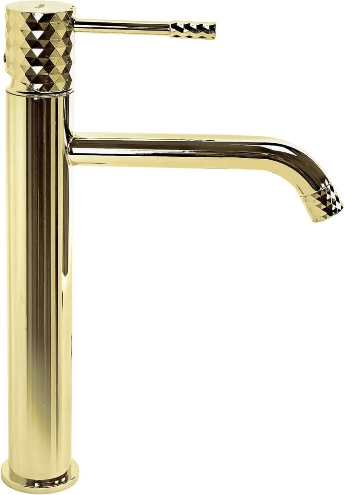 Baterie pentru lavoar Rea Lungo Diamond Gold