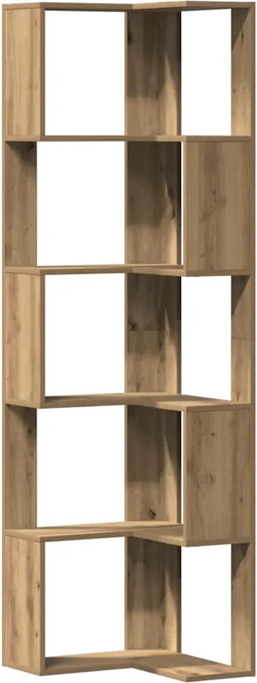 vidaXL Bibliotecă 5 nivel stejar artizanal 50x50x179 cm lemn prelucrat