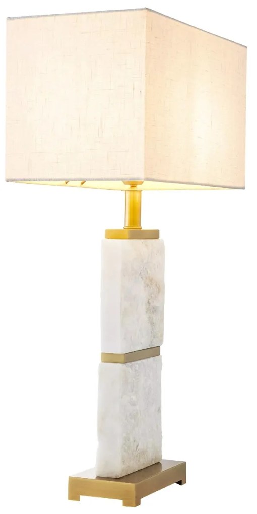Veioza/ lampa de masa LUX cu baza din marmura Newton L