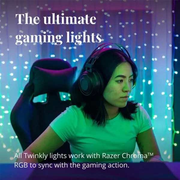 Twinkly TWW210SPP-TEU - LED RGB perdea de Crăciun exterior 210 LED, 6,1m, IP44,