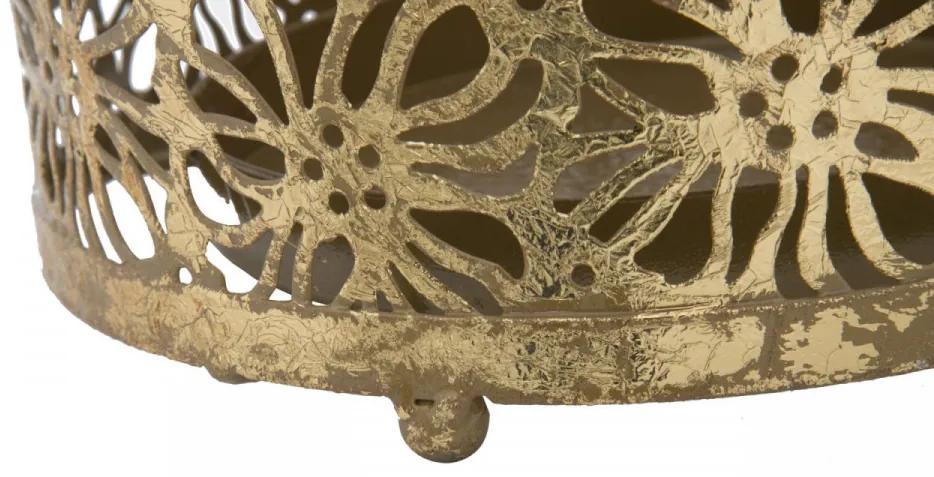 Suport umbrele auriu din metal, ∅ 24 cm, Fiori Mauro Ferretti