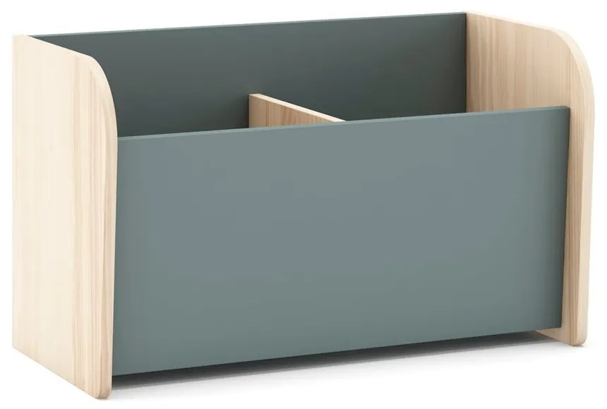 Bibliotecă de copii verde prăfuit 70x42x35 cm Esteban – Marckeric
