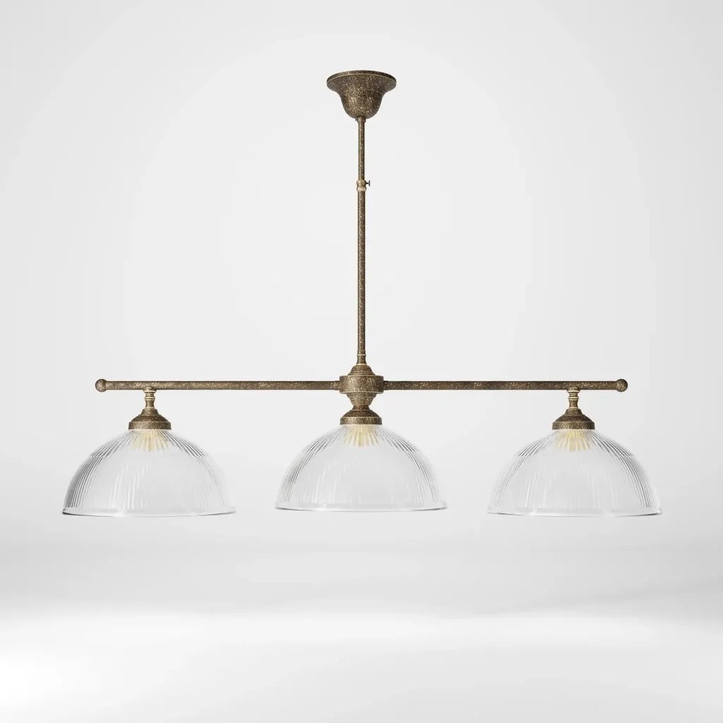 Candelabru stil neoclasic din alama si sticla Elide