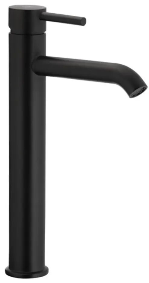 Baterie de lavoar + ventil KFA Armatura 5032-612-81 MOZA 33 cm negru mat