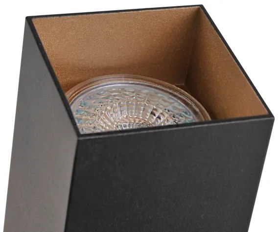 Spot pentru sistem de șină SQUARE 1xGU10/10W/230V negru