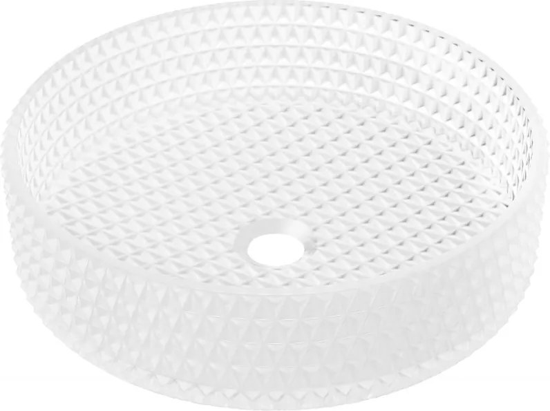 Mexen Aura lavoar de sticlă montat pe blat 39 x 39 cm, sticlă mată - 24013930