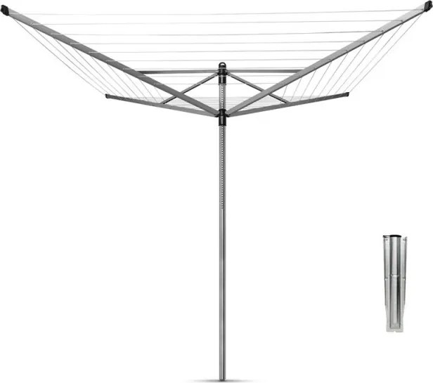 Brabantia Lift-O-Matic spațiu exterior 90300269, 60 m, Înălțime reglabilă, Țeapă metalică, Rezistent la coroziune, Inox