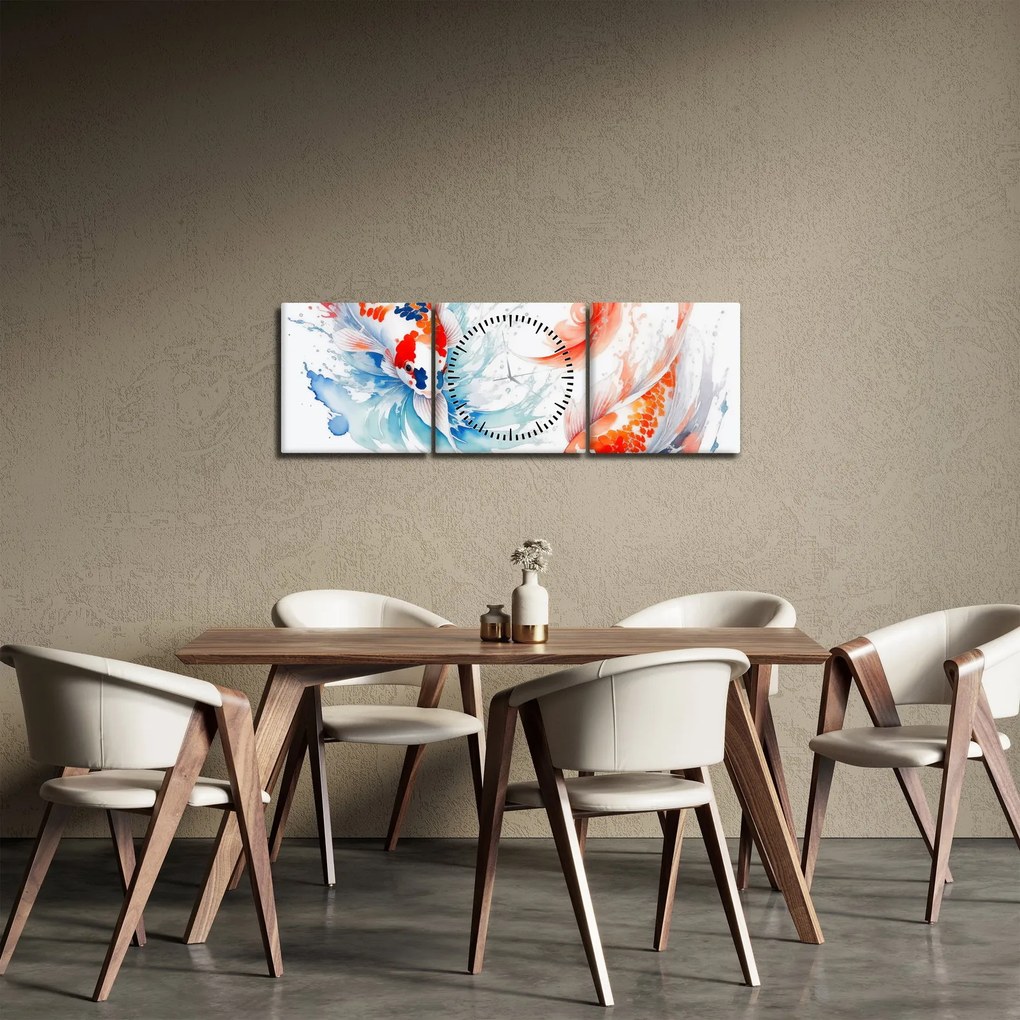 Tablou - Pește (cu ceas) (90x30 cm)