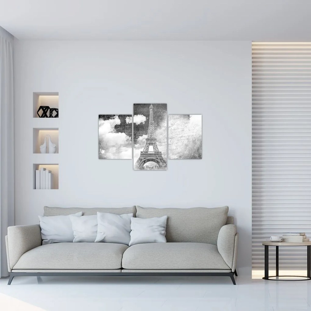 Tablou - Carte poștală de epocă a orașului N⁰3 (90x60 cm)