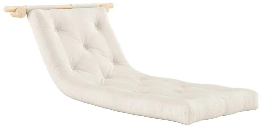 Fotoliu în culoare naturală cu tapițerie din in Hooked – Karup Design