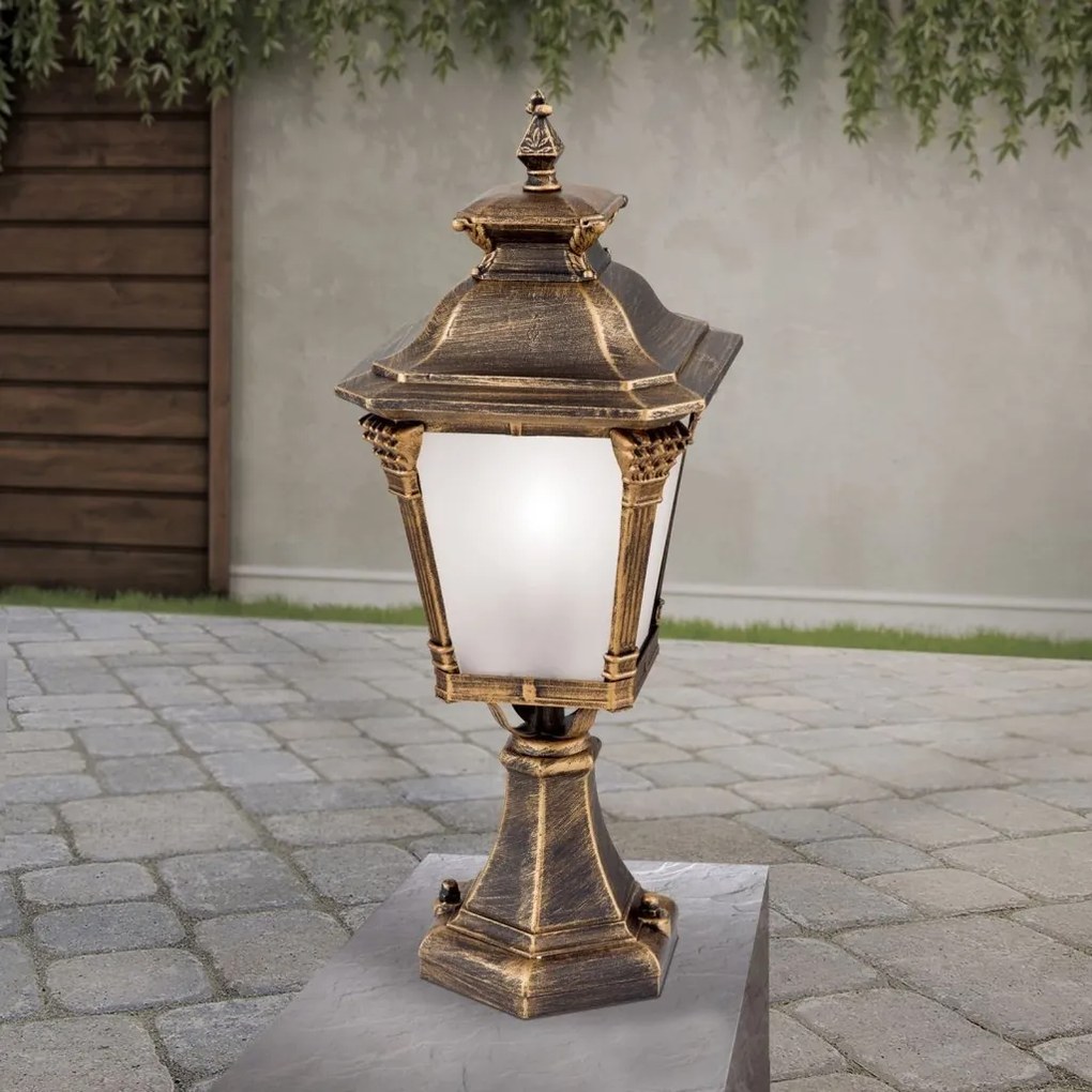 Stalp exterior stil clasic IP23 H57cm Aiko AL 11-1139/1 Patina OR